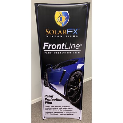 FRONTLINE PPF FLOOR STANDING X-BANNER