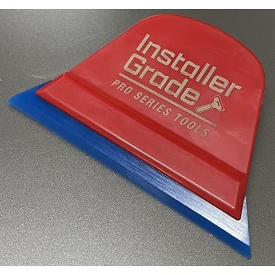 INSTALLER GRADE RED HANDLE WITH BLUE BEVEL SQUEEGEE