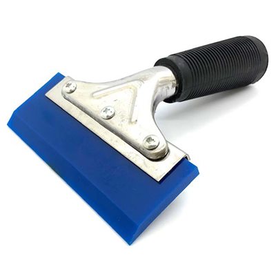 Blue Beveled Squeegee Blade with Pro Handle