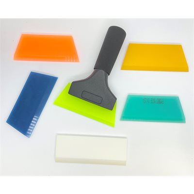 6-SQUEEGEE'S WITH PRO SERIES HANDLE!