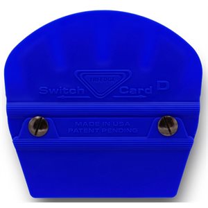 TRI-EDGE SWITCH-CARD 3 / D ROYAL BLUE WITH BUFFER