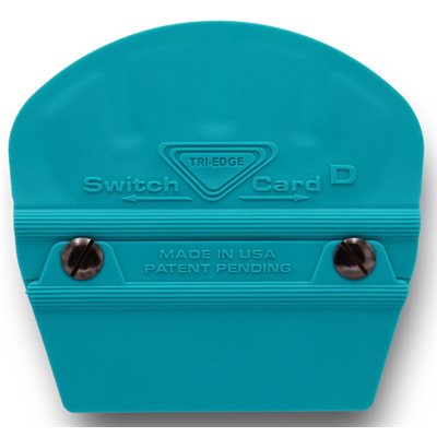 TRI-EDGE SWITCH-CARD 3 / D TEAL WITH BUFFER