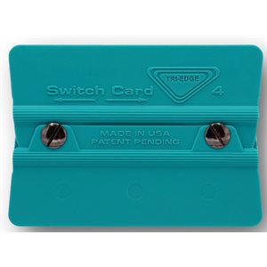 TRI-EDGE SWITCH-CARD 4 / 4 TEAL WITH BUFFER